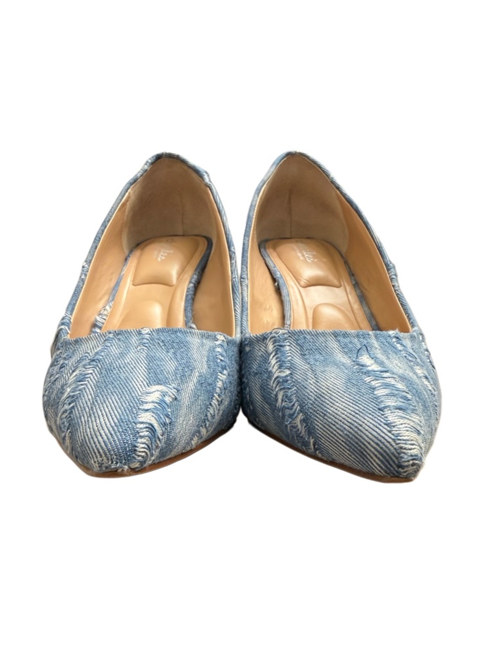 CHARLES BY CHARLES DAVID DISTRESSED DENIM HEELS - Picture 7 of 10